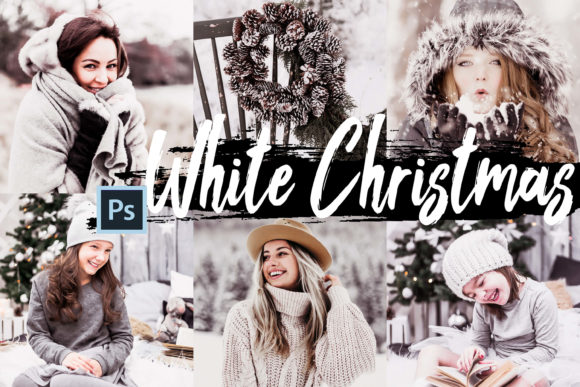 05 White Christmas Photoshop Actions ACR for Editorial & Web Design