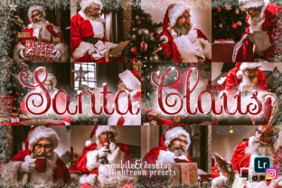 5 Santa Claus Lightroom Preset Christmas for Commercial Use