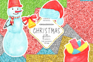 Christmas Glitter Seamless Pattern