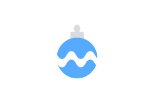 Christmas Light Flat Vector Icon