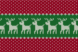 Christmas Seamless Knitted Pattern