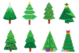 Christmas Tree Silhouette with Logo