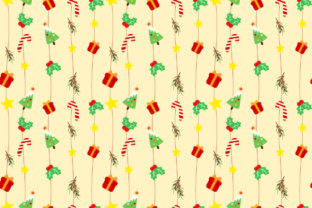 Cute Christmas Elements Seamless Pattern