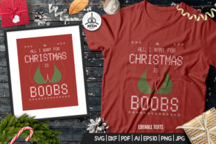 Fun Christmas Tshirt Template, Vintage Print Templates