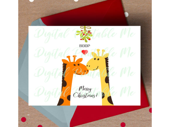 Giraffe Christmas Card Crafts